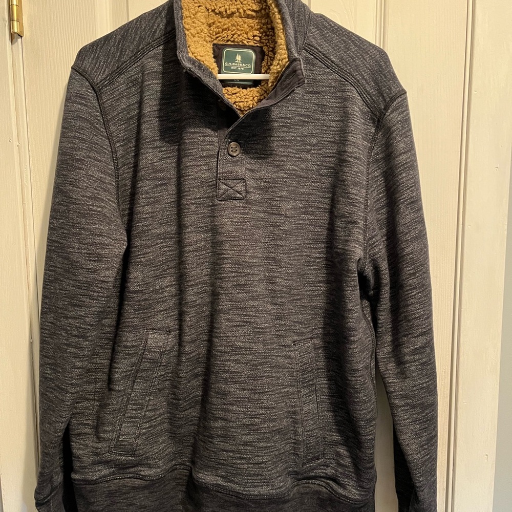 GH Bass and Co Men’s Gray Pullover Sweatshirt Sz L